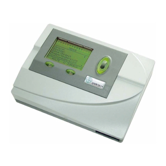 Technische Alternative UVR1611 Anleitung