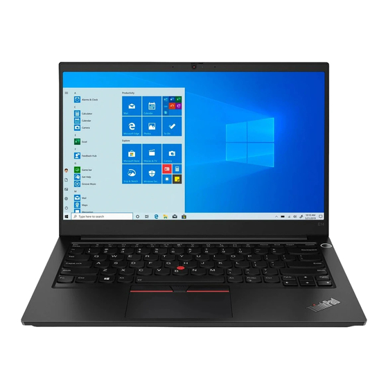 Lenovo ThinkPad E14 Gen 2 Einrichtungsanleitung