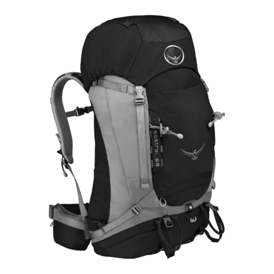 Osprey KESTREL 68 Gebrauchsanweisung