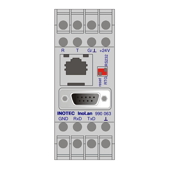 InoTec InoLan Installationsanleitung