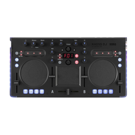 Korg KAOSS DJ Bedienungsanleitung