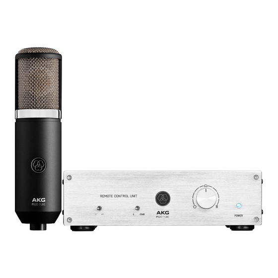 AKG P820 Handbücher