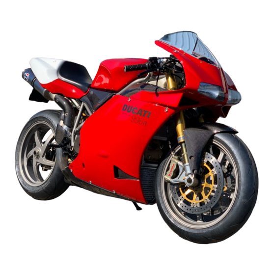 Ducati 996R 2001 Anleitung- Und Instandhaltungsheft