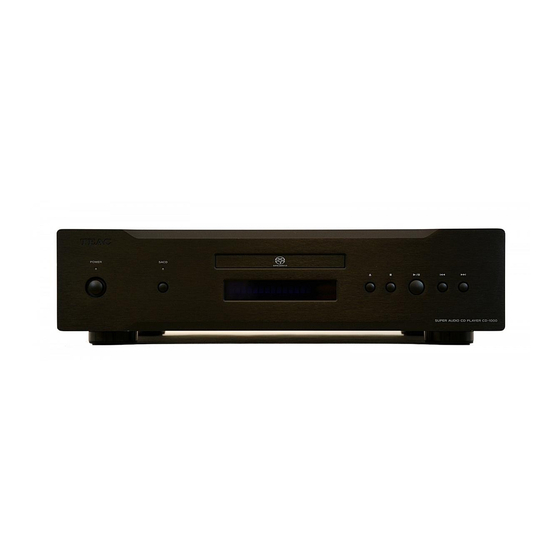 Teac CD-1000 Handbücher