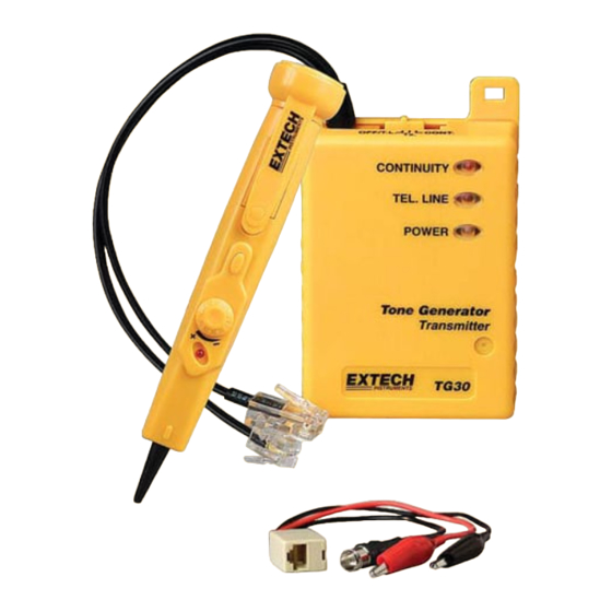 Extech Instruments TG30 Bedienungsanleitung