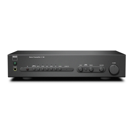 NAD C160 Bedienungsanleitung
