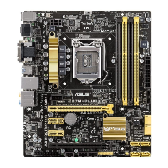 Asus Z87M-PLUS Schnellstarthilfe