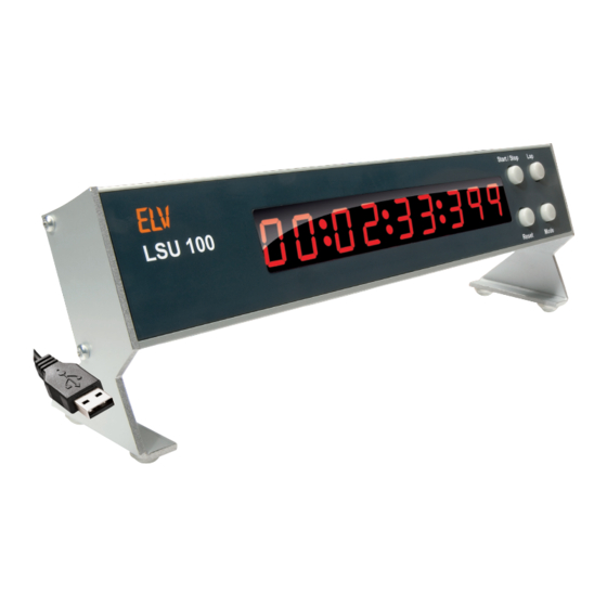 elv LSU 100 Bau- Und Bedienungsanleitung