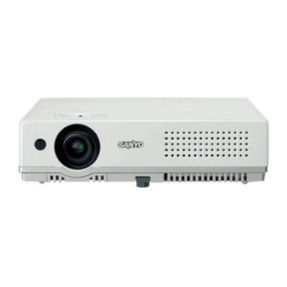 Sanyo PLC-XW65 Bedienungsanleitung