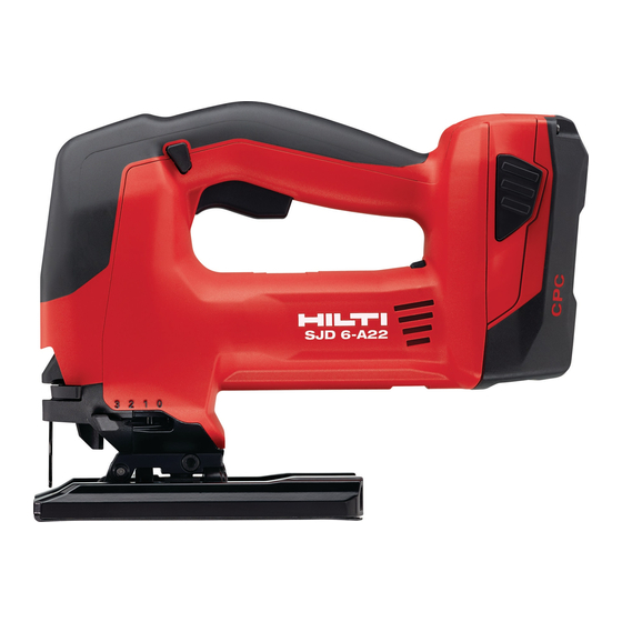 Hilti SJD 6-A22 Handbuch