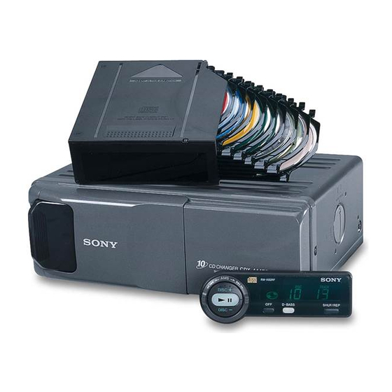 Sony CDX-444RF Installationshandbuch