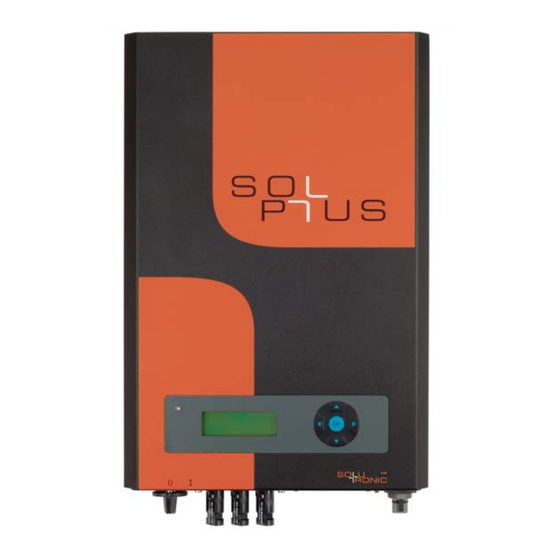 Solutronic SOLPLUS 25 IP 21 Benutzerhandbuch