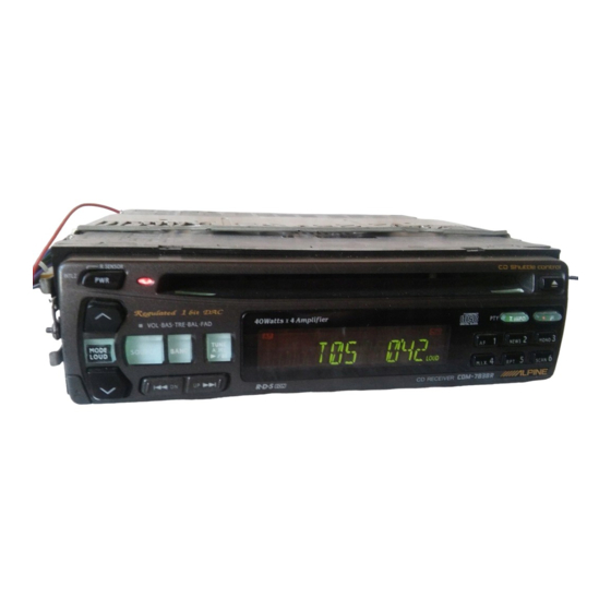 Alpine CDM-7838R Bedienungsanleitung
