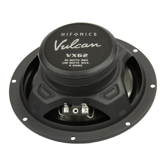 Hifonics Vulcan Series Installationsanleitung