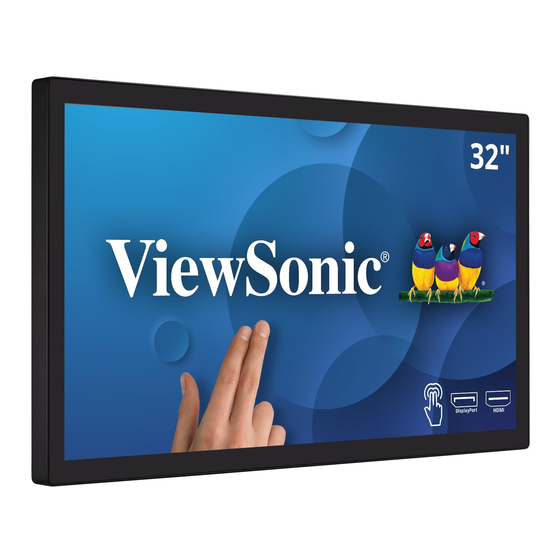 ViewSonic TD3207 Bedienungsanleitung