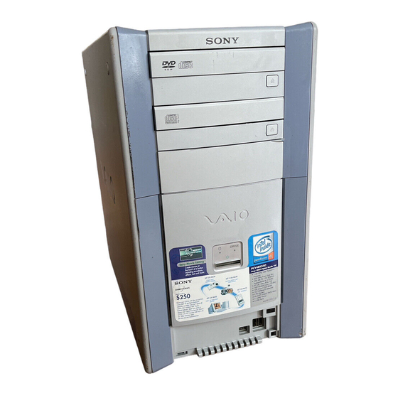 Sony PCV-RX4 Serie Benutzerhandbuch