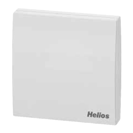 Helios AIR1/KWL-VOC 0-10V Montage- Und Betriebsvorschrift