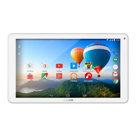 Archos 101c Xenon Schnellstartanleitung