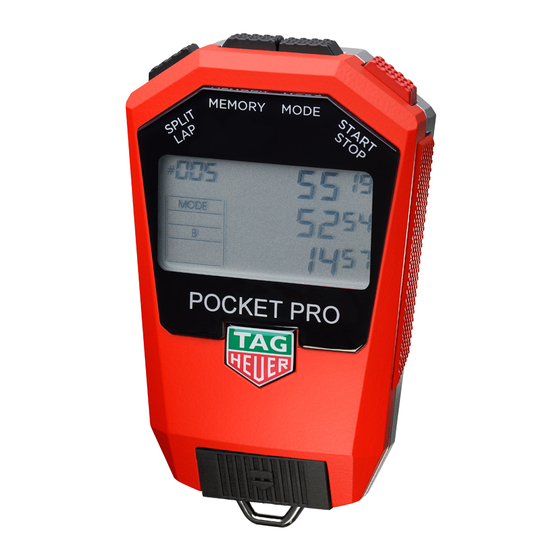 TAG Heuer PROCKET PRO HL400-J JUMPING Bedienungsanleitung