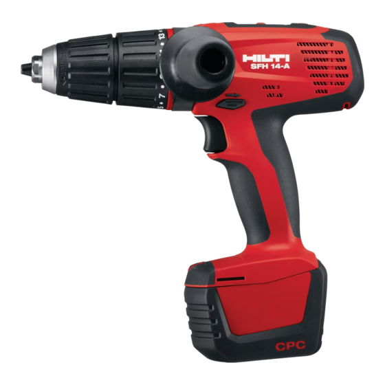 Hilti SFH 14-A Bedienungsanleitung