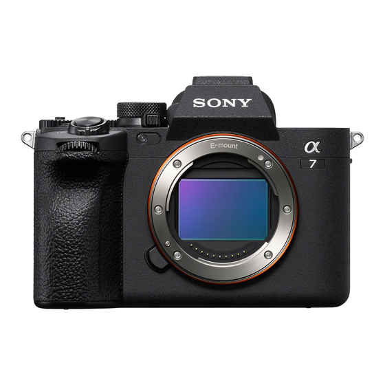 Sony ILCE-7M4 alpha7IV Ftp-Hilfe