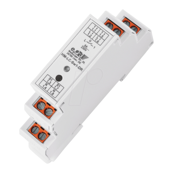 HomeMatic HM-LC-Sw1-DR Installations- Und Bedienungsanleitung