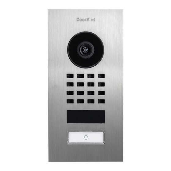 DoorBird D1101UV Installationsanleitung
