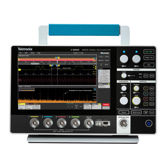 Tektronix 2 Serie Schnellstartanleitung