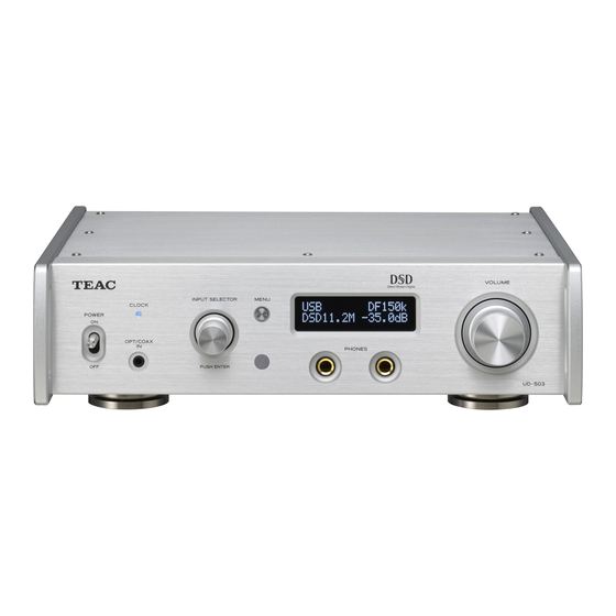 Teac UD-503 Bedienungsanleitung