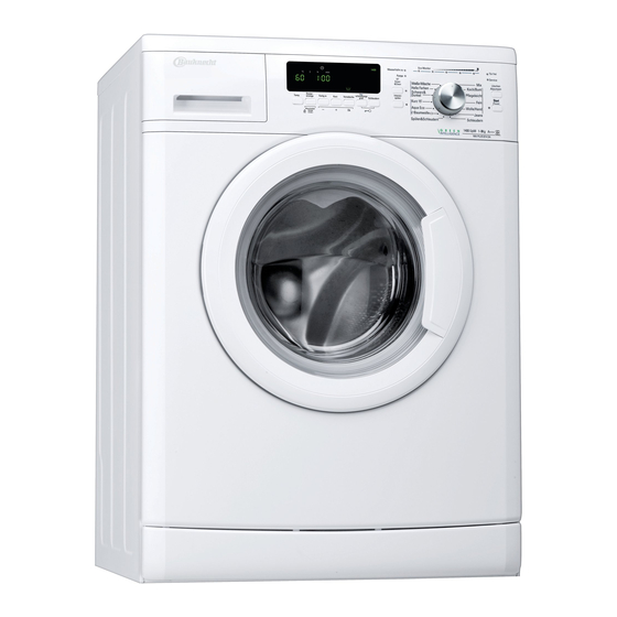 Bauknecht WA PLUS 874 DA Kurzanleitung