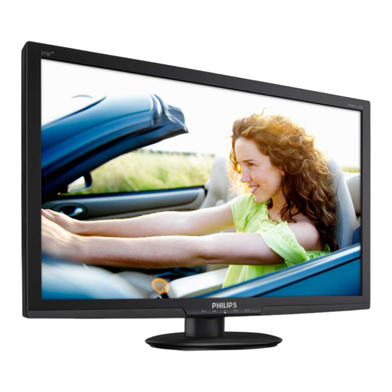 Philips 273E3QH Bedienungsanleitung