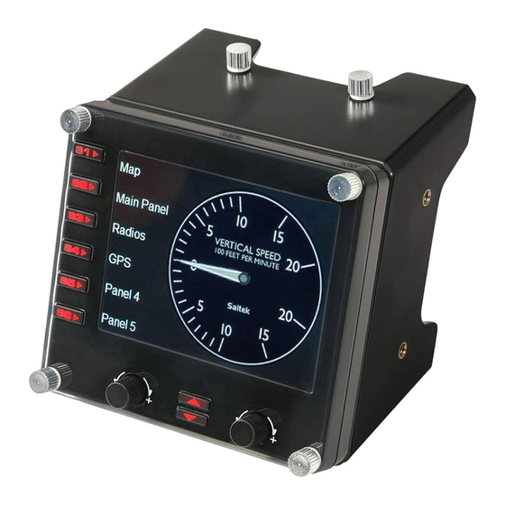 Saitek Pro Flight Instrument Panel Bedienungsanleitung