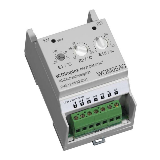 Dimplex WGM 05AC Gebrauchsanweisung