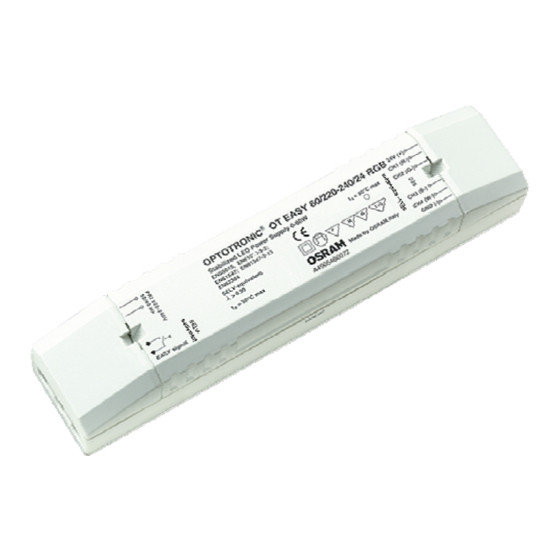 OSRAM OT EASY 60/220-240/24 RGB Bedienungsanleitung