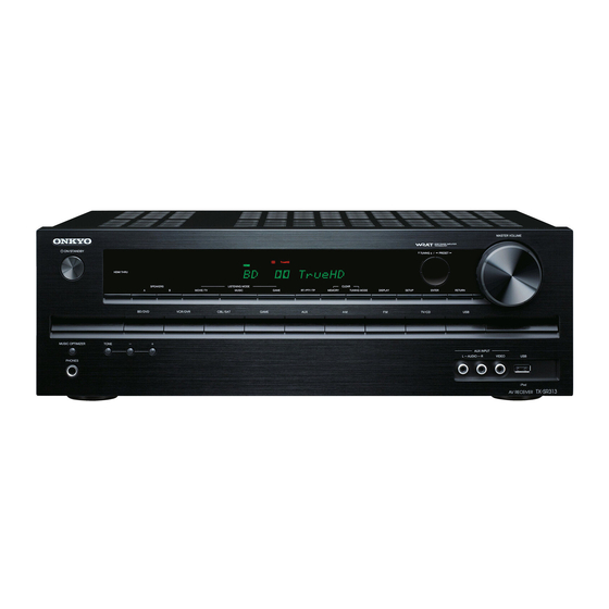 Onkyo TX-SR313 Kurzanleitung