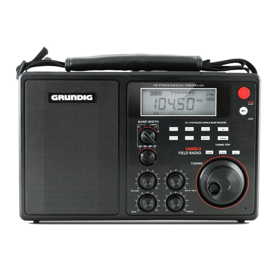 Grundig FIELD RADIO S450DLX Betriebsanleitung