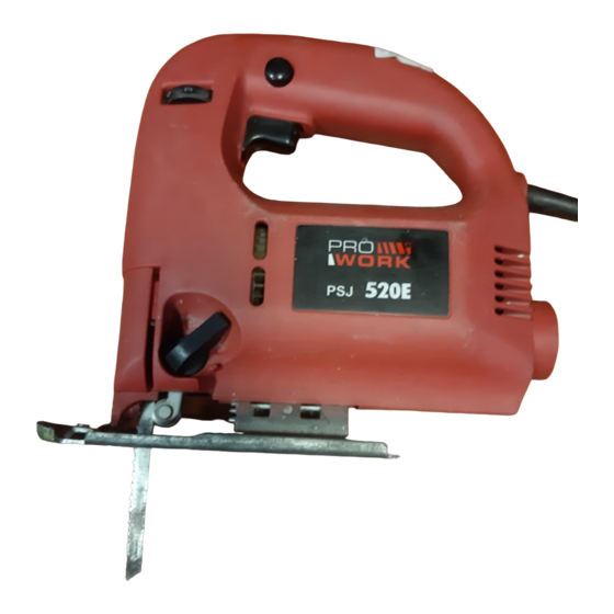 Pro Work PSJ520E Bedienungsanleitung
