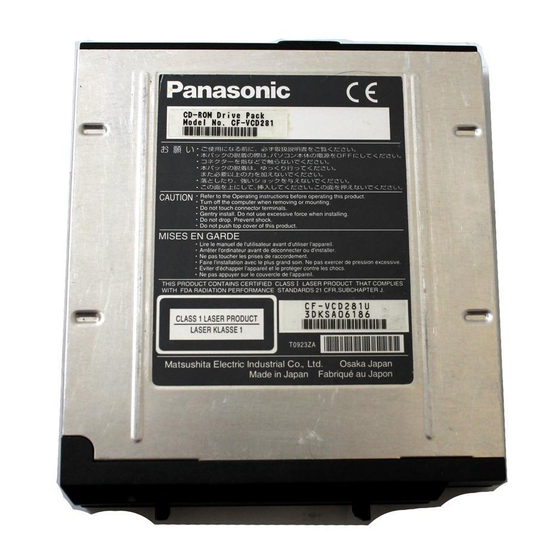 Panasonic CF-VCD281 Handbücher
