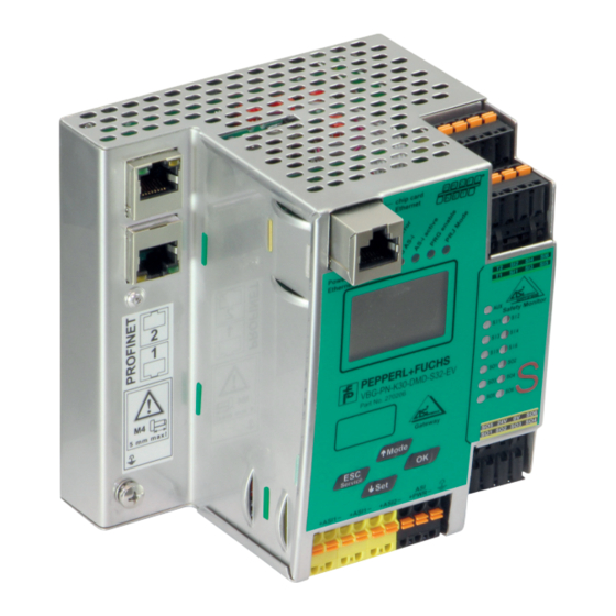Pepperl+Fuchs VBG-EC-K30-DMD-S32-EV Montageanweisung