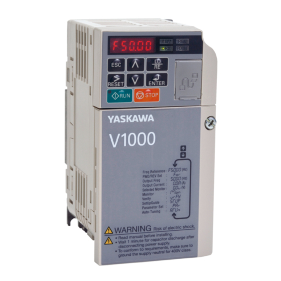 YASKAWA V1000 Typ CIMR-VCBB0001B Handbücher