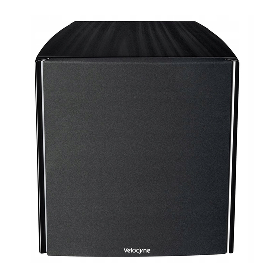 Velodyne Digatal Drive Plus Bedienungsanleitung