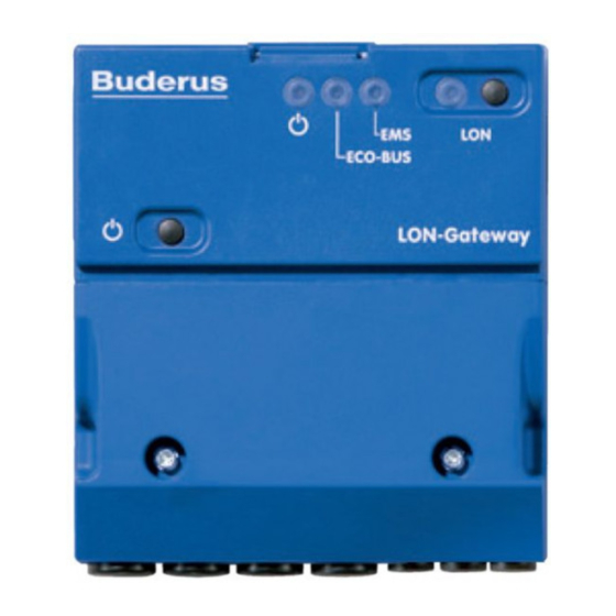 Buderus Logamatic LON-Gateway Technische Information
