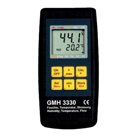 GREISINGER GMH 3330 Bedienungsanleitung