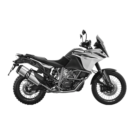 KTM 1090 Adventure R 2017 Bedienungsanleitung