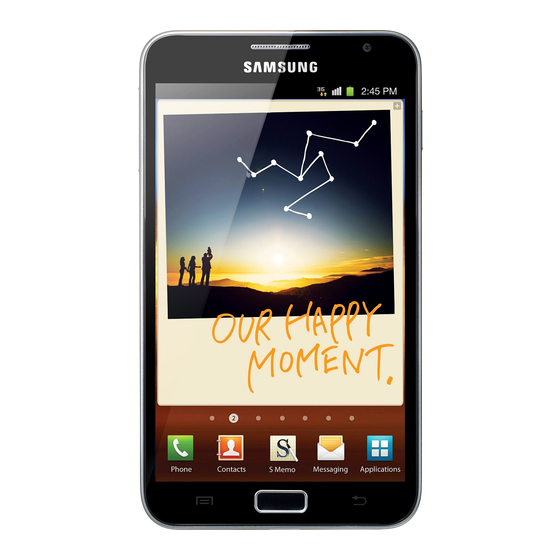 Samsung Galaxy Note Benutzerhandbuch
