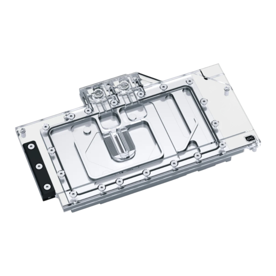 Alphacool EISBLOCK AURORA ACRYL GPX-N RTX 3090 TI STRIX/TUF INCL. BACKPLATE Bedienungsanleitung