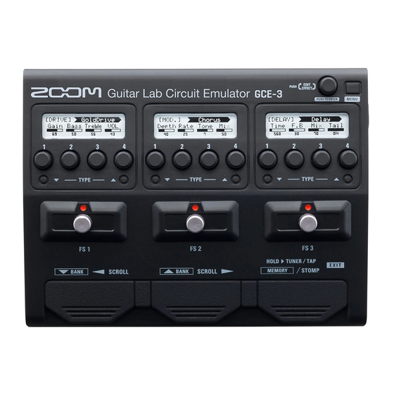 Zoom GCE-3 Bedienungsanleitung