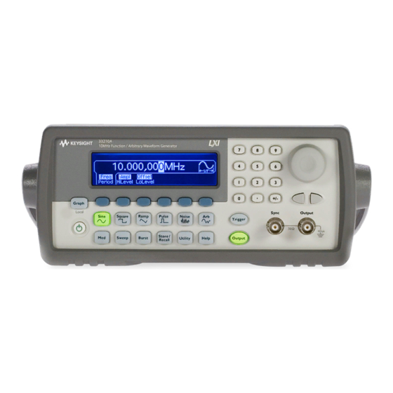 Keysight 33210A Benutzerhandbuch