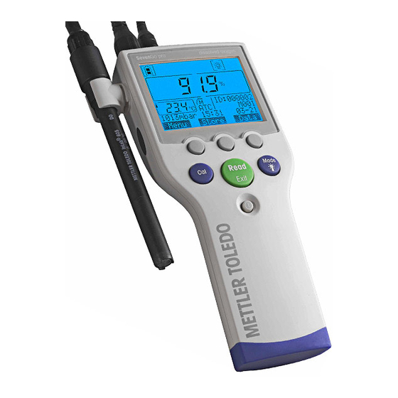 Mettler Toledo SevenGo pro SG6 Bedienungsanleitung