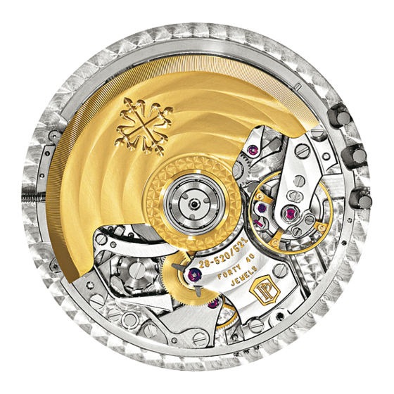 Patek Philippe CH 28-520 IRM QA 24H Bedienungsanleitung